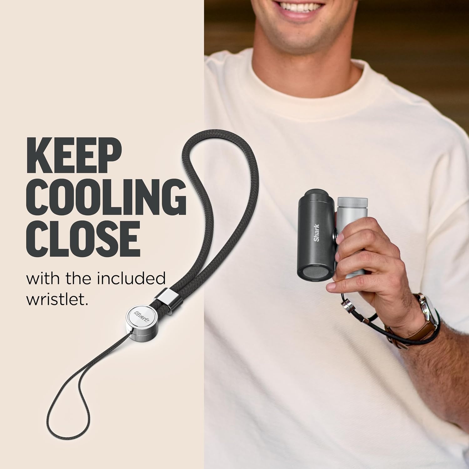 image:imageShark ChillPill Clip Attachment Charcoal FA02XCLIP Secure Clip Attaches Fan to Belts and More Ideal for HandsFree Portable CoolingWristlet