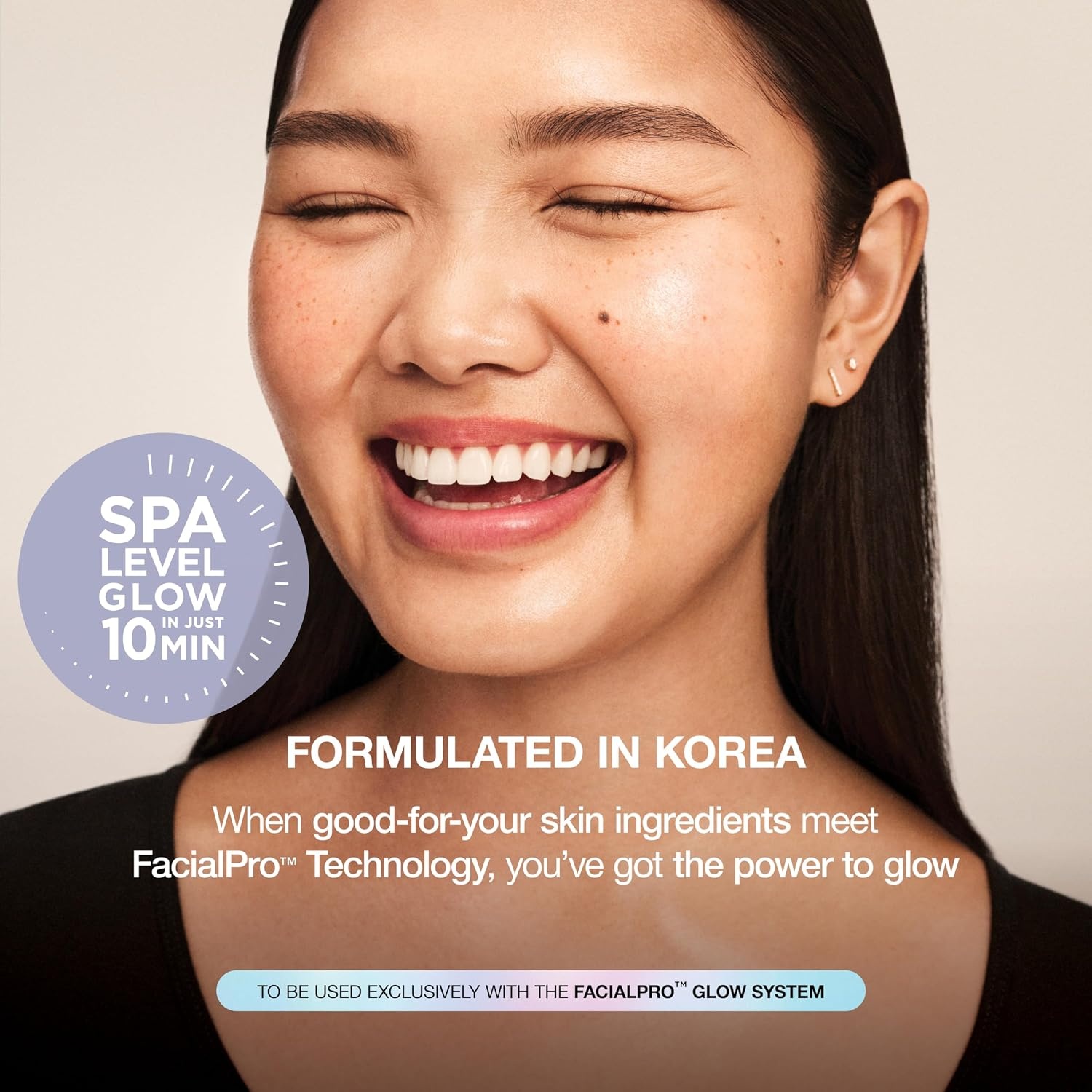 image:imageShark FacialPro Glow DePuffi 2in1 Facial amp Contrast Therapy FH320BK HydroPowered Facial System DePuffi Hot amp Cold Therapy Clinically Tested to Exfoliate Hydrate amp Depuff in 10 MinutesFacialPro Glow Replenishment Kit