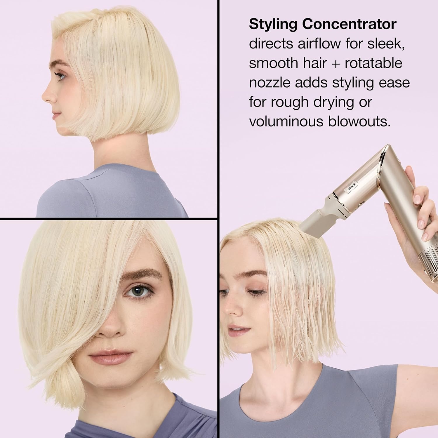 image:imageShark FlexStyle Air MultiStyler amp Drying System Coanda Copper HD433CP No Heat Damage One Twist between Dryer amp Styler 4 Heat3 Airflow Settings Cool ShotCurly Coily Hair