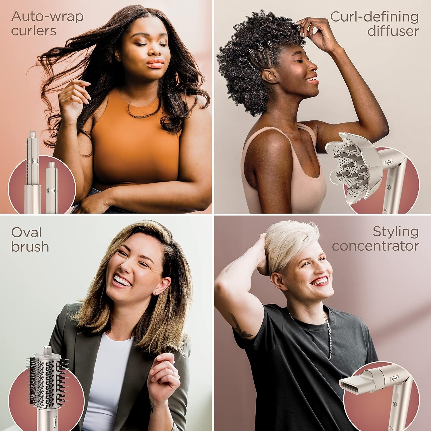 image:imageShark FlexStyle Air MultiStyler amp Drying System Coanda Copper HD433CP No Heat Damage One Twist between Dryer amp Styler 4 Heat3 Airflow Settings Cool ShotFlexstyleCurly Coily Hair