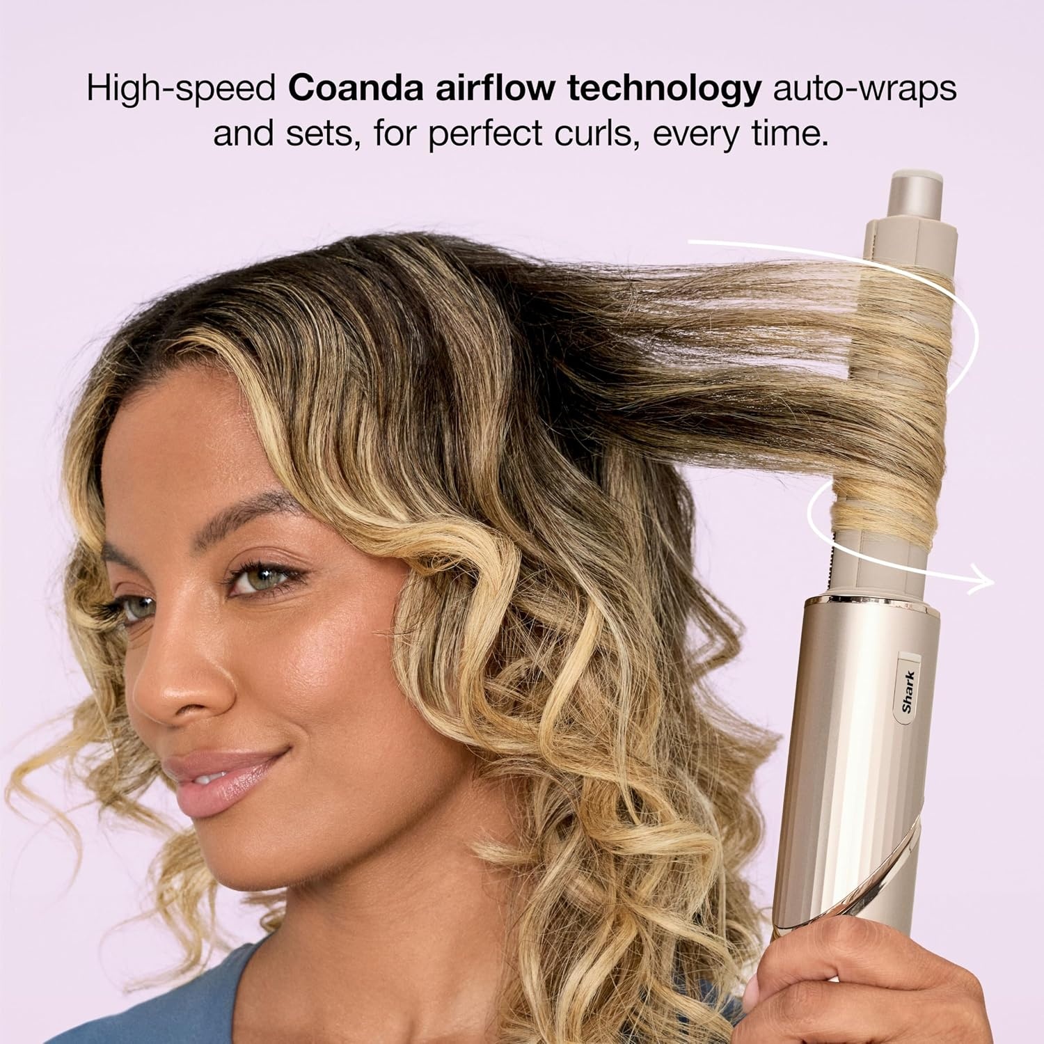 image:imageShark FlexStyle Air MultiStyler amp Drying System Coanda Copper HD433CP No Heat Damage One Twist between Dryer amp Styler 4 Heat3 Airflow Settings Cool ShotStraight Wavy Hair