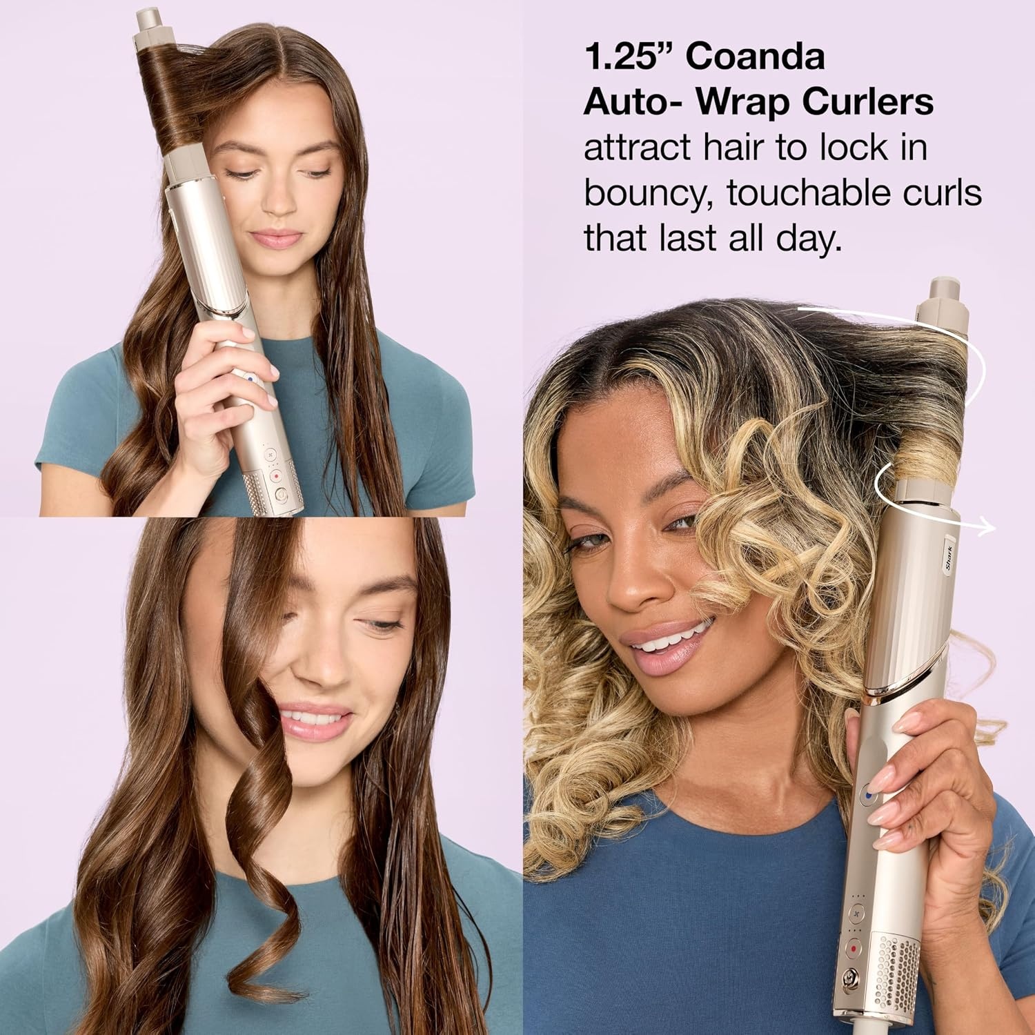 image:imageShark FlexStyle Air MultiStyler amp Drying System Coanda Copper HD433CP No Heat Damage One Twist between Dryer amp Styler 4 Heat3 Airflow Settings Cool ShotStraight Wavy Hair