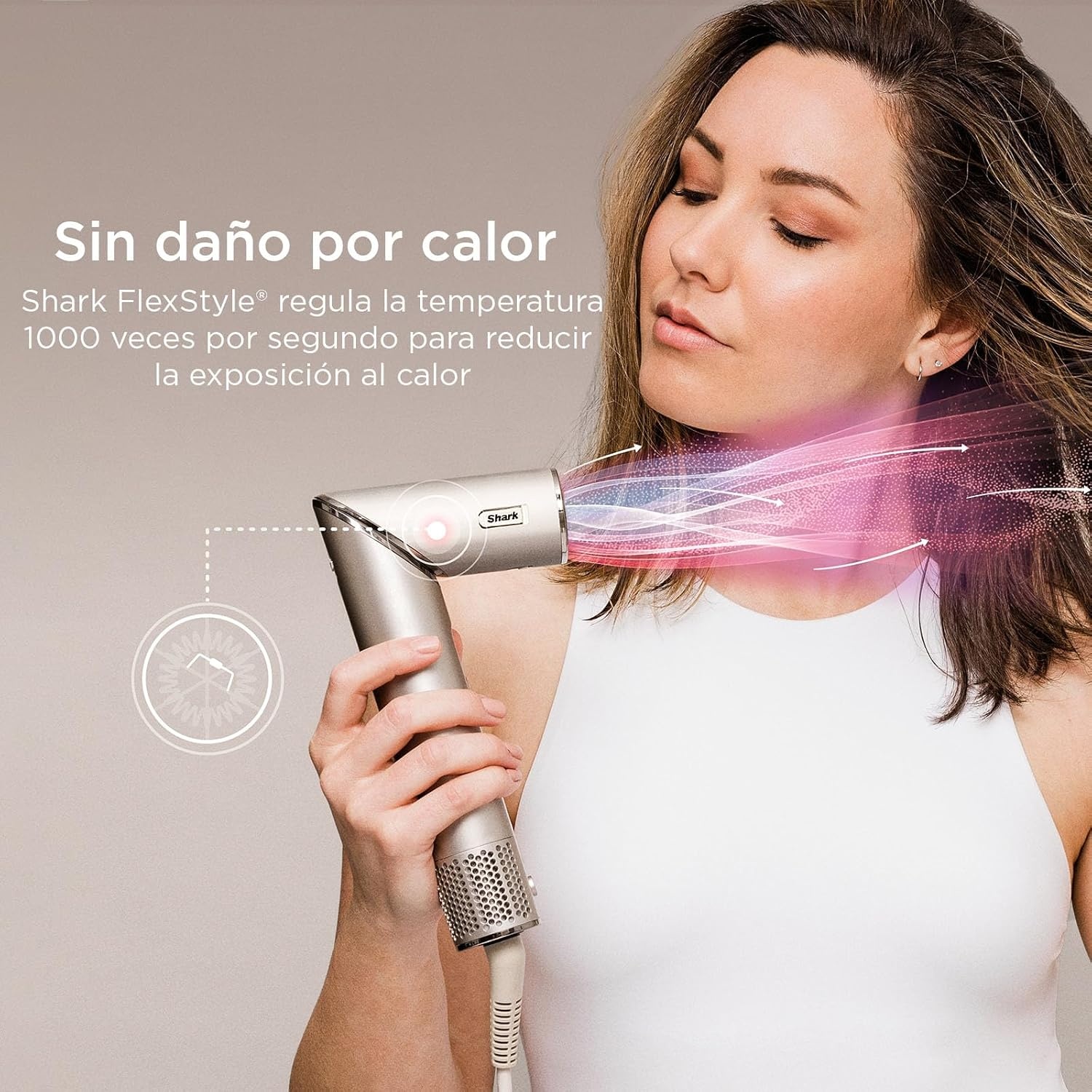 image:imageShark FlexStyle Air MultiStyler amp Drying System Coanda Copper HD433CP No Heat Damage One Twist between Dryer amp Styler 4 Heat3 Airflow Settings Cool ShotFlexstyleCurly Coily Hair