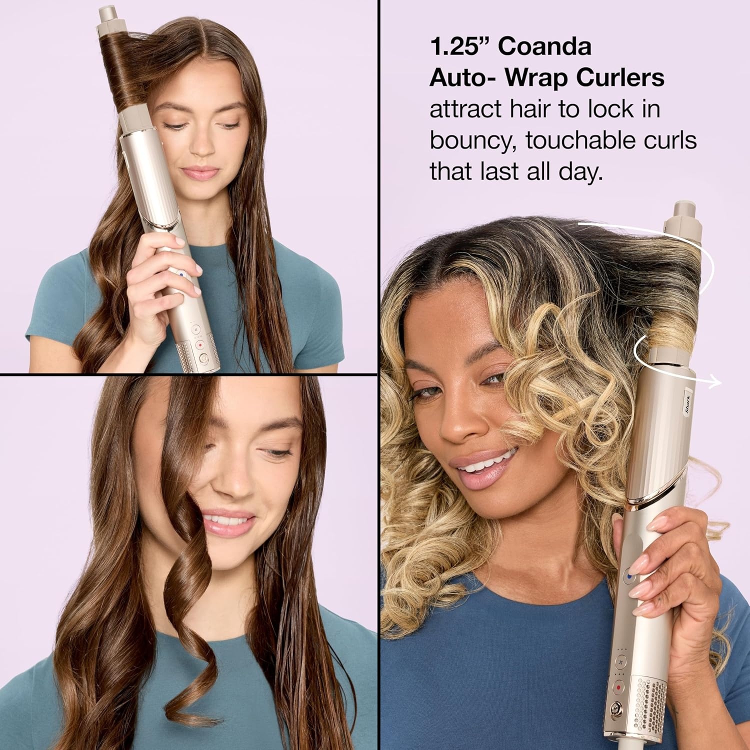 image:imageShark FlexStyle Air MultiStyler amp Drying System Coanda Copper HD433CP No Heat Damage One Twist between Dryer amp Styler 4 Heat3 Airflow Settings Cool ShotCurly Coily Hair