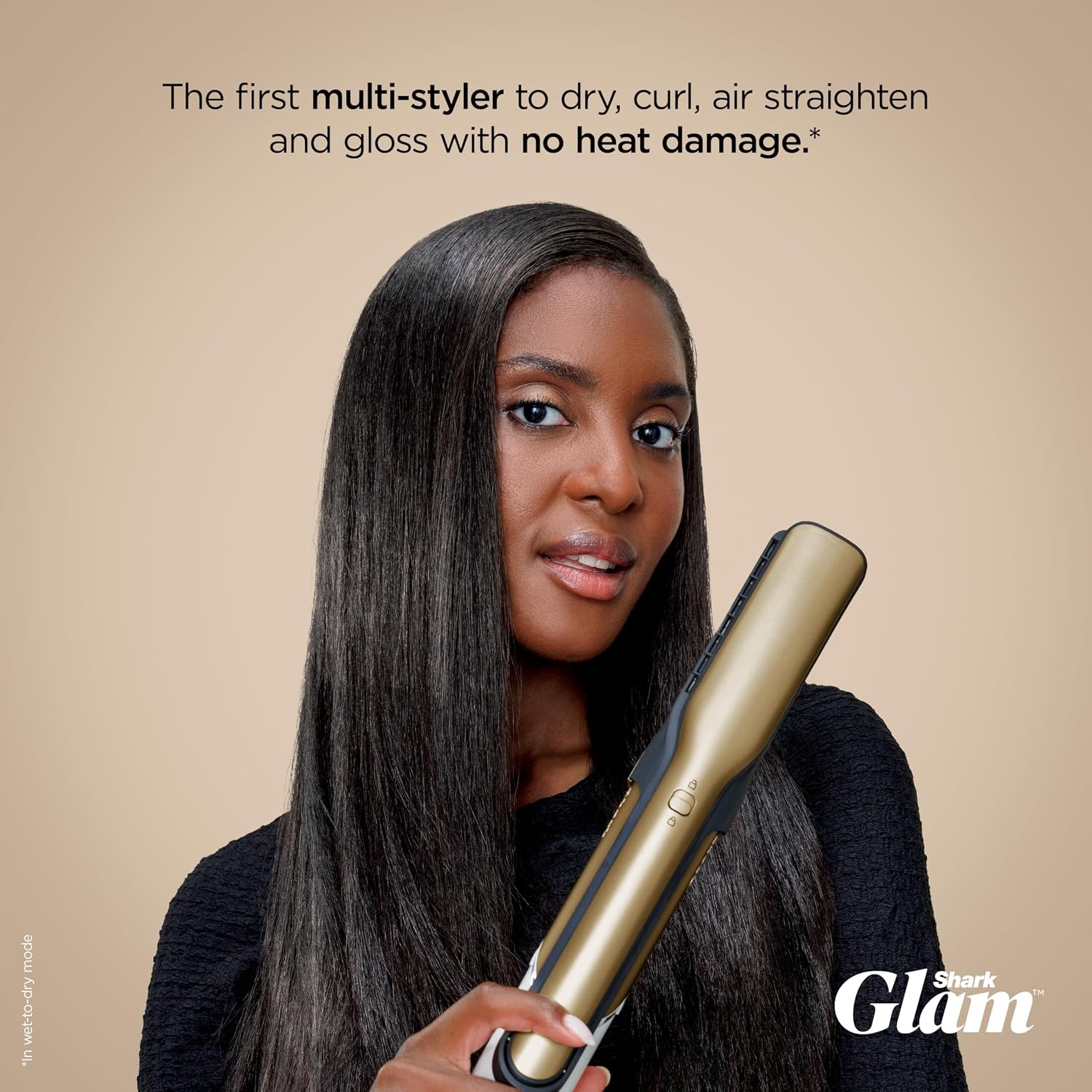 image:imageShark FlexStyle Glam CeramicPowerful Air StylingDrying System HD6052SPK Silki Straightener Glossi Air Glosser WideTooth Comb amp Diffuser Scalp ShieldCurly Coily Hair