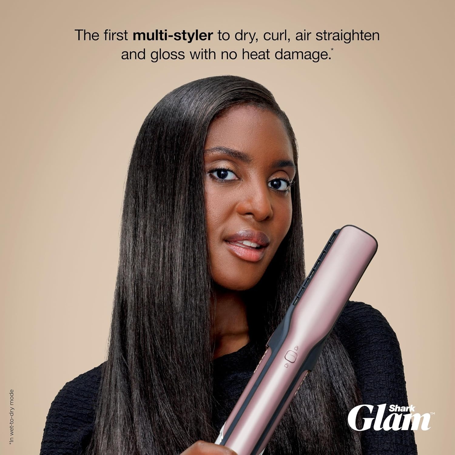 image:imageShark FlexStyle Glam CeramicPowerful Air StylingDrying System HD6052SPK Silki Straightener Glossi Air Glosser WideTooth Comb amp Diffuser Scalp ShieldCurly Coily Hair Pink