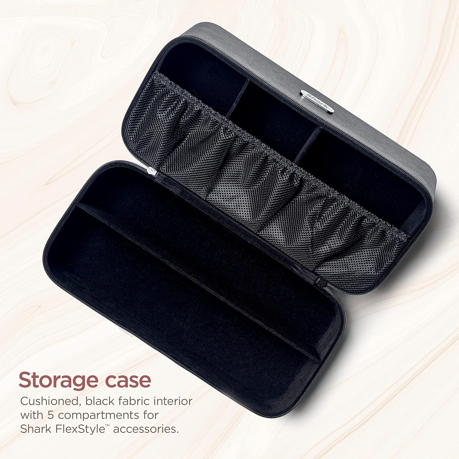 image:imageShark FlexStyle Vegan Leather Travel Storage Case Black XHD400SAC Vegan Leather Material Fits FlexStyle amp All Attachments Compact Travel Storage1 Count Pack of 1