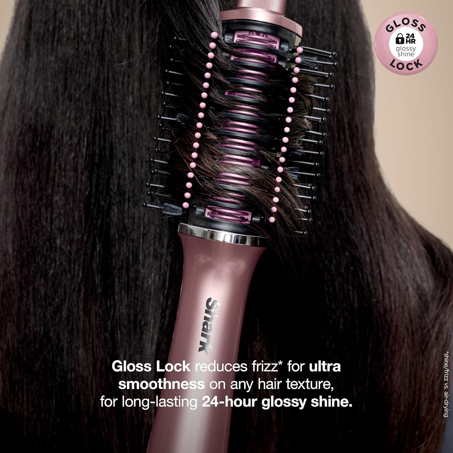 image:imageShark Glossi 2in1 Hot Tool amp Air Glosser Lychee Pink HT302PK 2in1 Hot Tool amp Air Glosser Dries Smooths amp Shines Hair in One Step Using Ceramic Plates amp Powerful AirflowLychee