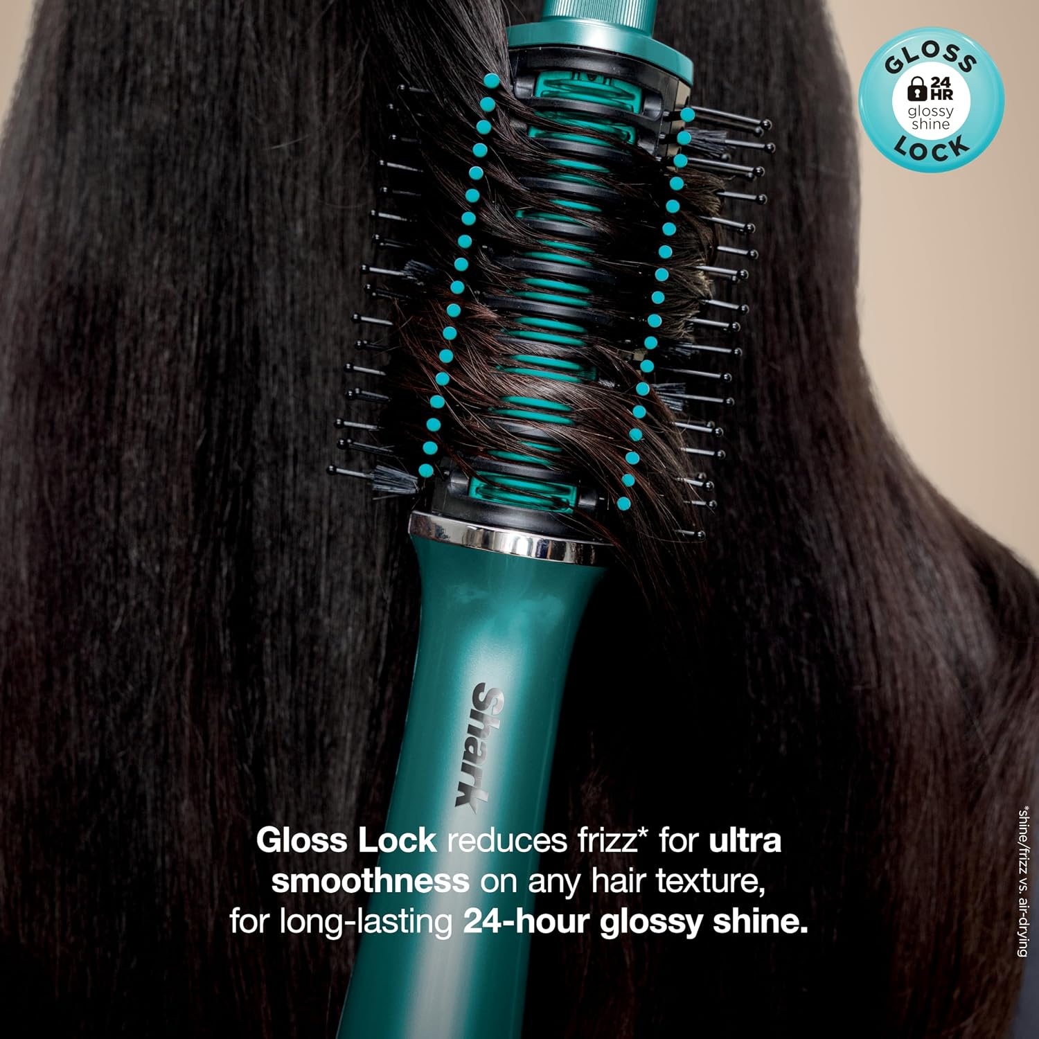 image:imageShark Glossi 2in1 Hot Tool amp Air Glosser Lychee Pink HT302PK 2in1 Hot Tool amp Air Glosser Dries Smooths amp Shines Hair in One Step Using Ceramic Plates amp Powerful AirflowJewel Teal