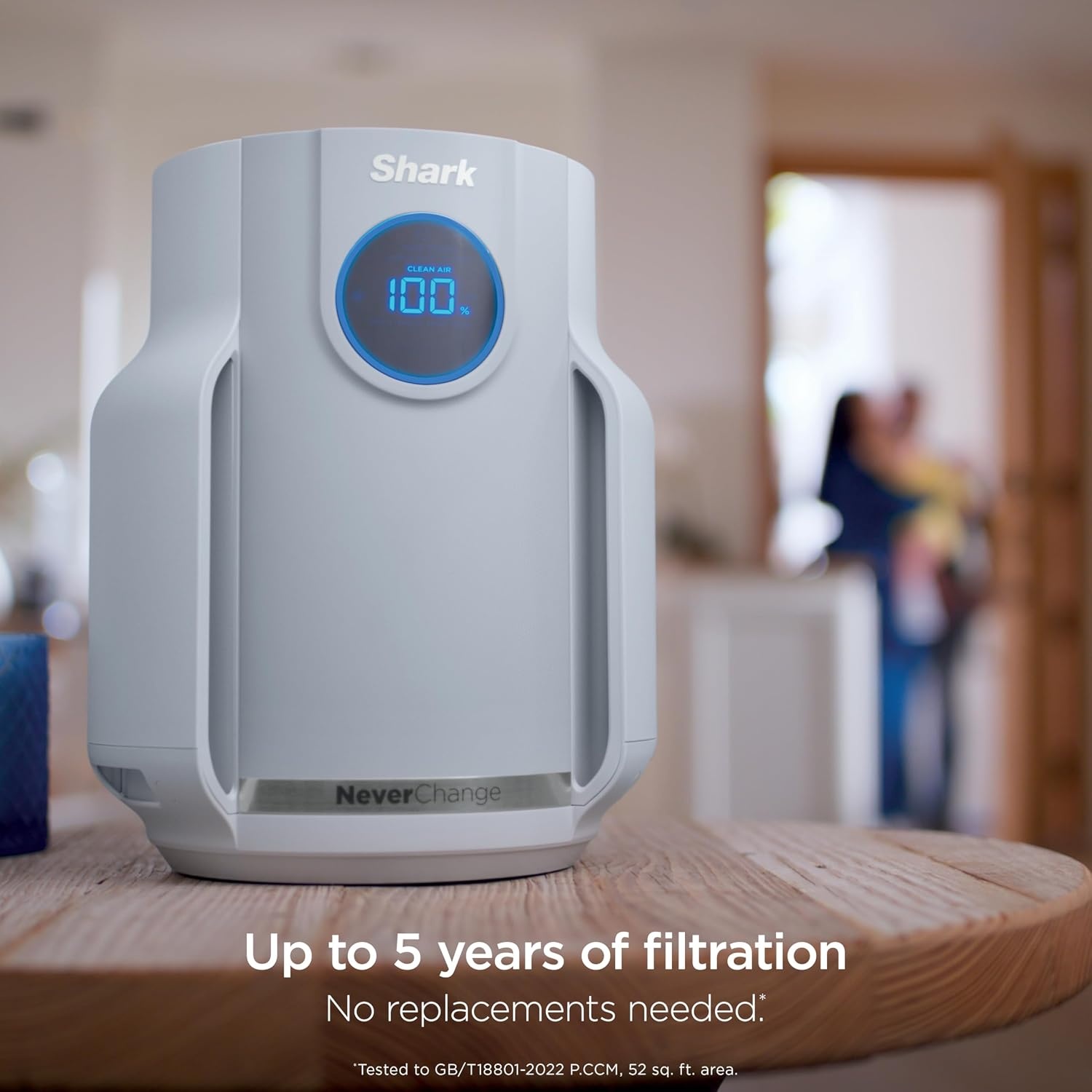 image:imageShark NeverChange Compact Pro Air Purifier HP071BRN Winter Fog For Bedroom Nursery Home Office Dorm HEPAExceeding Filter Captures Pollutants Pet Dander Dust Odor Smoke and MoreWinter Fog 250 sq ft