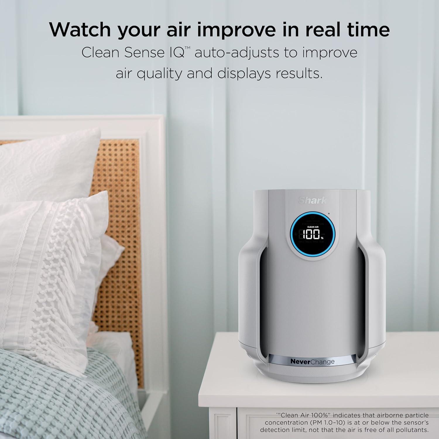 image:imageShark NeverChange Compact Pro Air Purifier HP071BRN Winter Fog For Bedroom Nursery Home Office Dorm HEPAExceeding Filter Captures Pollutants Pet Dander Dust Odor Smoke and MoreWinter Fog 250 sq ft