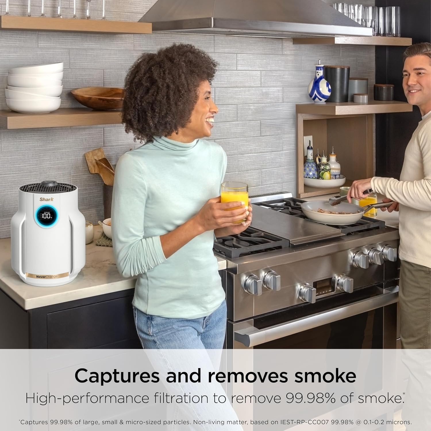 image:imageShark NeverChange Compact Pro Air Purifier HP071BRN Winter Fog For Bedroom Nursery Home Office Dorm HEPAExceeding Filter Captures Pollutants Pet Dander Dust Odor Smoke and MoreLilac 250 sq ft