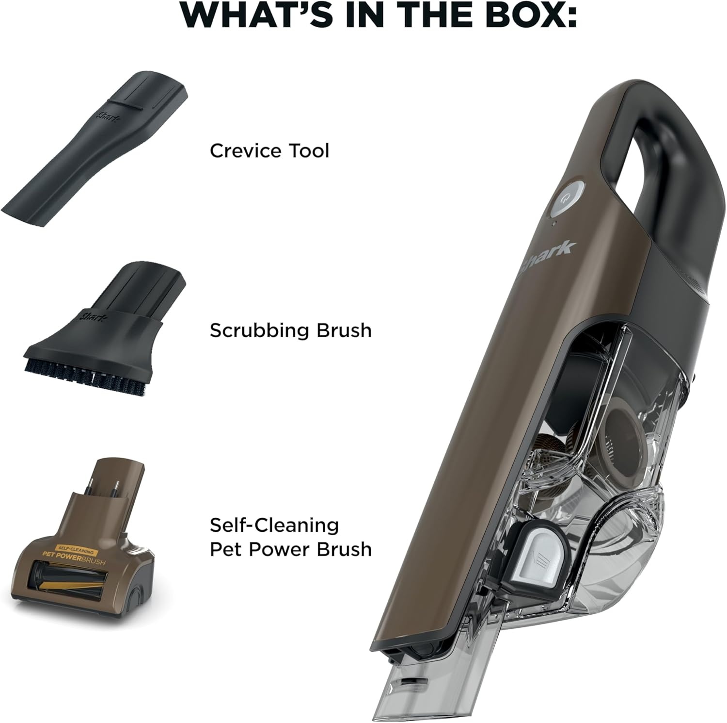 image:imageShark UltraCyclone Pet Pro Plus Cordless Handheld Vacuum Brown CH951BR1 Powerful Suction Portable Vacuum for Car amp Home Pet Power Brush Crevice Tool Scrubbing Brush XL Dust CupBrown