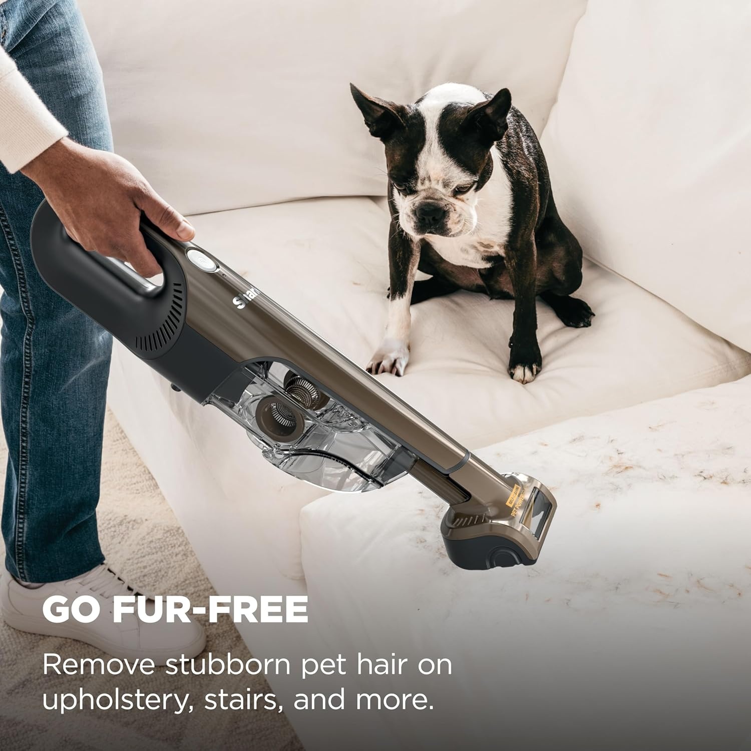 image:imageShark UltraCyclone Pet Pro Plus Cordless Handheld Vacuum Brown CH951BR1 Powerful Suction Portable Vacuum for Car amp Home Pet Power Brush Crevice Tool Scrubbing Brush XL Dust CupBrown