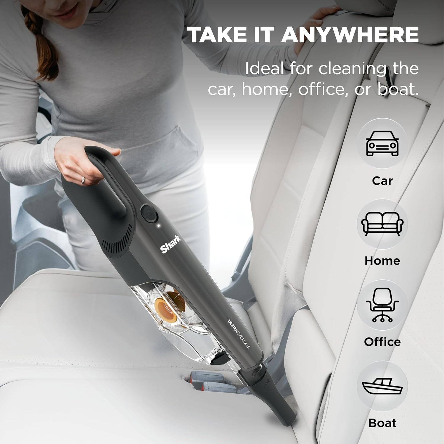 image:imageShark UltraCyclone Pet Pro Plus Cordless Handheld Vacuum Brown CH951BR1 Powerful Suction Portable Vacuum for Car amp Home Pet Power Brush Crevice Tool Scrubbing Brush XL Dust CupBlack