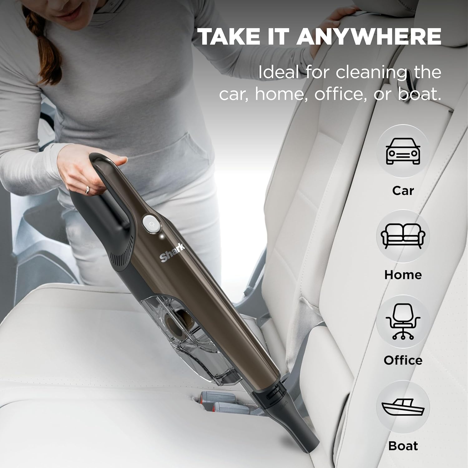 image:imageShark UltraCyclone Pet Pro Plus Cordless Handheld Vacuum Brown CH951BR1 Powerful Suction Portable Vacuum for Car amp Home Pet Power Brush Crevice Tool Scrubbing Brush XL Dust CupBrown