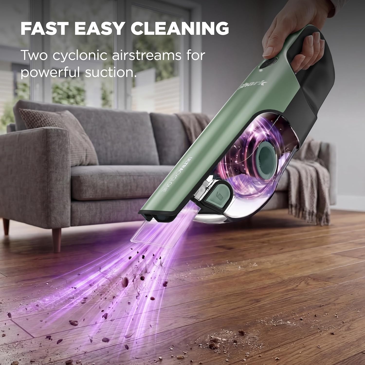 image:imageShark UltraCyclone Pet Pro Plus Cordless Handheld Vacuum Brown CH951BR1 Powerful Suction Portable Vacuum for Car amp Home Pet Power Brush Crevice Tool Scrubbing Brush XL Dust CupGreen