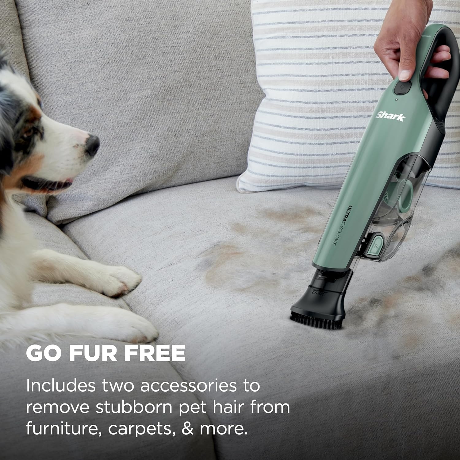 image:imageShark UltraCyclone Pet Pro Plus Cordless Handheld Vacuum Brown CH951BR1 Powerful Suction Portable Vacuum for Car amp Home Pet Power Brush Crevice Tool Scrubbing Brush XL Dust CupGreen