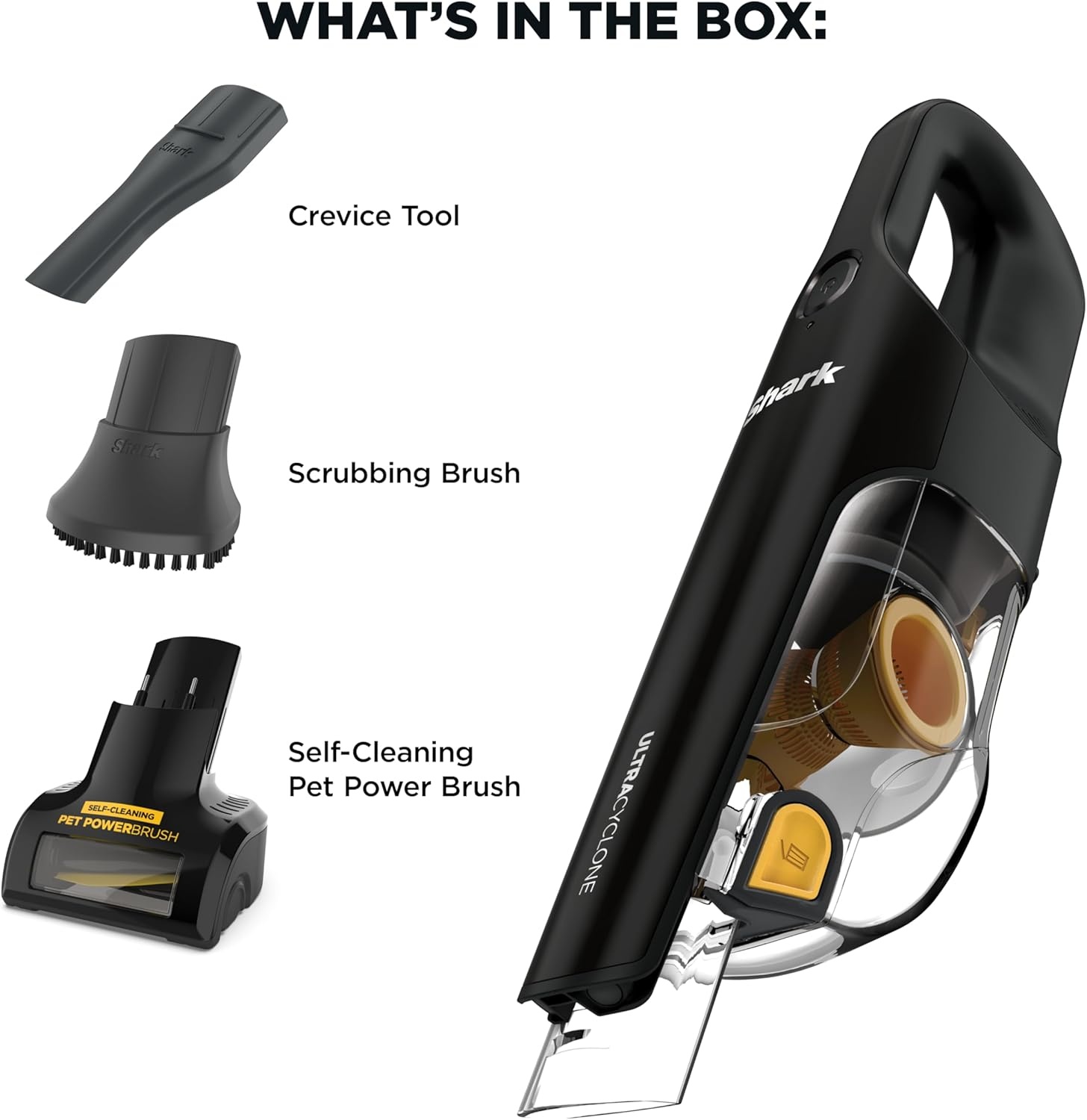 image:imageShark UltraCyclone Pet Pro Plus Cordless Handheld Vacuum Brown CH951BR1 Powerful Suction Portable Vacuum for Car amp Home Pet Power Brush Crevice Tool Scrubbing Brush XL Dust CupBlack