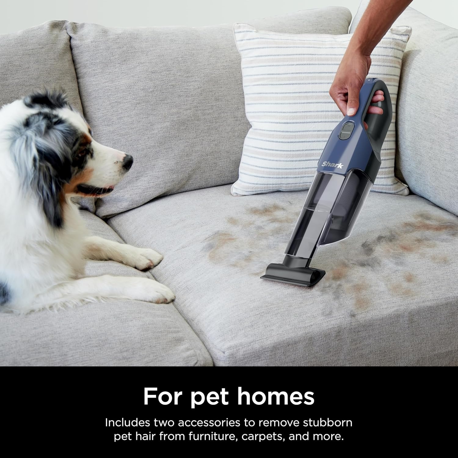 image:imageShark UltraCyclone Pet Pro Plus Cordless Handheld Vacuum Brown CH951BR1 Powerful Suction Portable Vacuum for Car amp Home Pet Power Brush Crevice Tool Scrubbing Brush XL Dust CupBlue