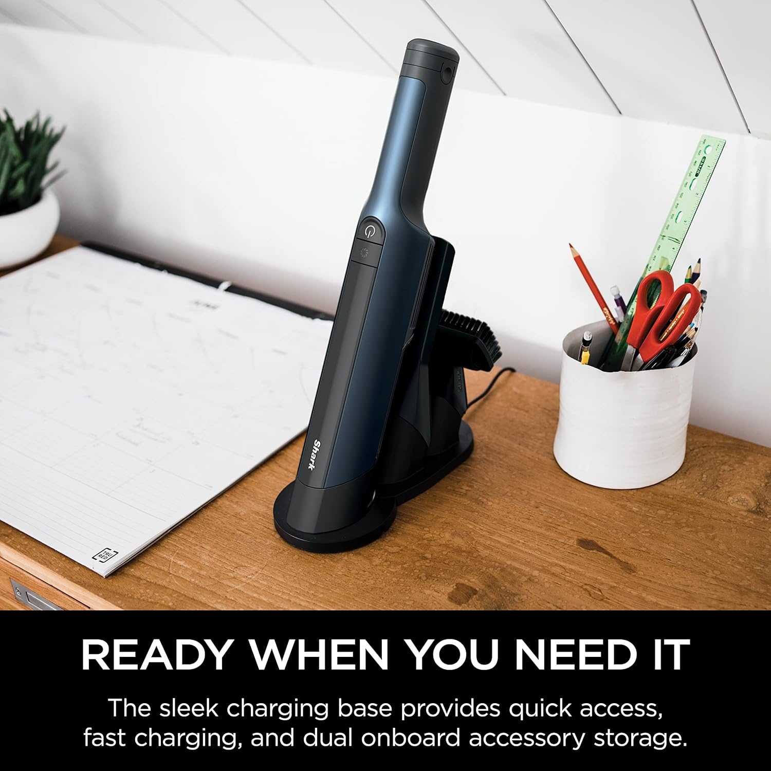 image:imageShark UltraCyclone Pet Pro Plus Cordless Handheld Vacuum Brown CH951BR1 Powerful Suction Portable Vacuum for Car amp Home Pet Power Brush Crevice Tool Scrubbing Brush XL Dust CupDark Blue