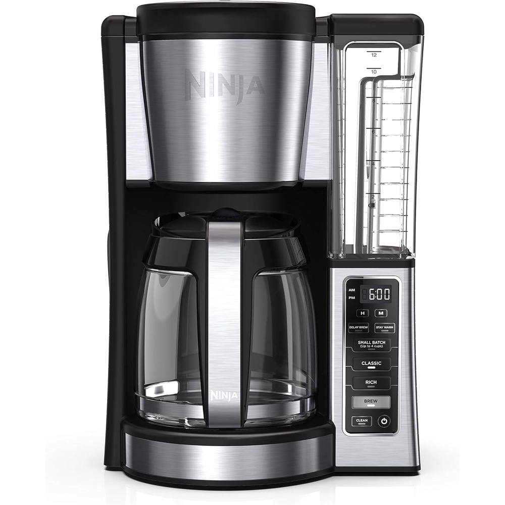 image:imageNinja Fresh Brew Coffee Maker 12 Cup Glass Carafe Stainless Steel CE251Ninja Coffee Brewer Essential