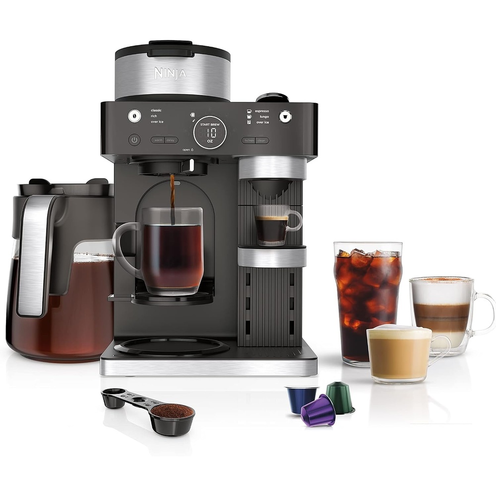 image:imageNinja Fresh Brew Coffee Maker 12 Cup Glass Carafe Stainless Steel CE251Ninja Espresso Coffee Maker Deluxe