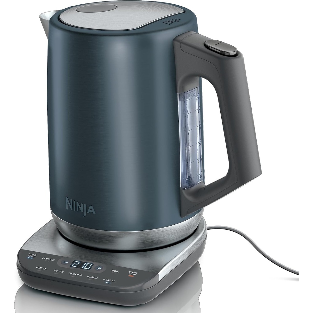 image:imageNinja KT200BL Precision Temperature Electric Kettle 7Cup Blue Stainless 1500 watts BPA Free Hold Temp Setting