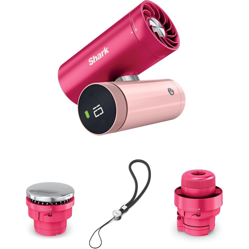 image:imageShark ChillPill 3in1 Fan Mist and Cooling Plate Haze FA022LV 3in1 Cooling System Handheld or Wearable Drops Skin Temp up to 16 Indoor Outdoor DryTouch Mist 10 SpeedsDragon Fruit