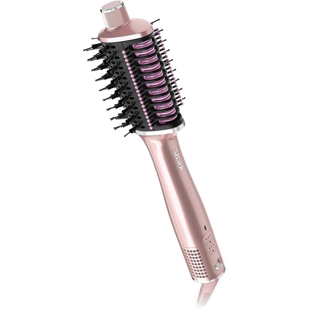 image:imageShark Glossi 2in1 Hot Tool amp Air Glosser Lychee Pink HT302PK 2in1 Hot Tool amp Air Glosser Dries Smooths amp Shines Hair in One Step Using Ceramic Plates amp Powerful AirflowLychee