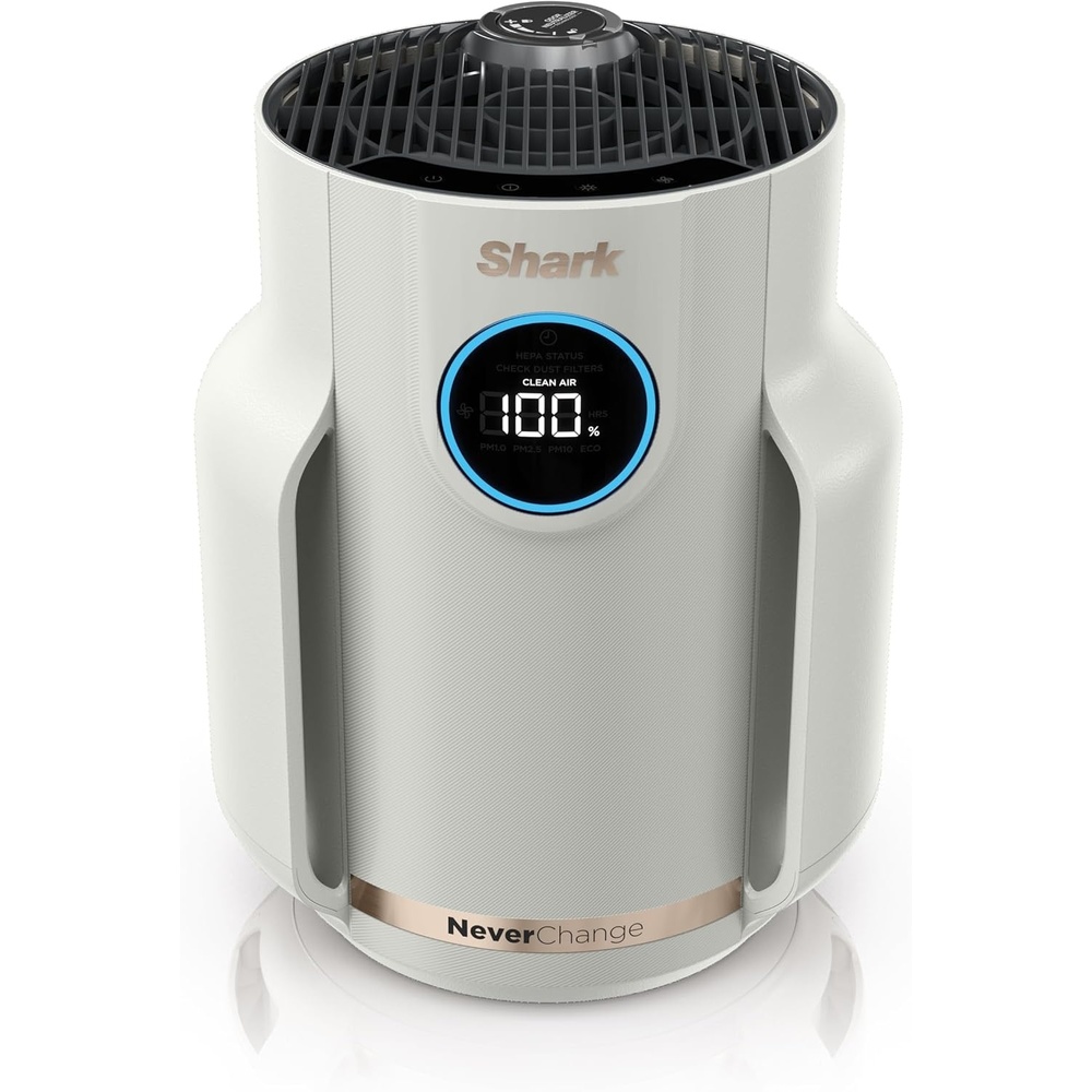image:imageShark NeverChange Compact Pro Air Purifier HP071BRN Winter Fog  For Bedroom Nursery Home Office Dorm HEPAExceeding Filter Captures Pollutants Pet Dander Dust Odor Smoke and MoreDove 250 sq ft