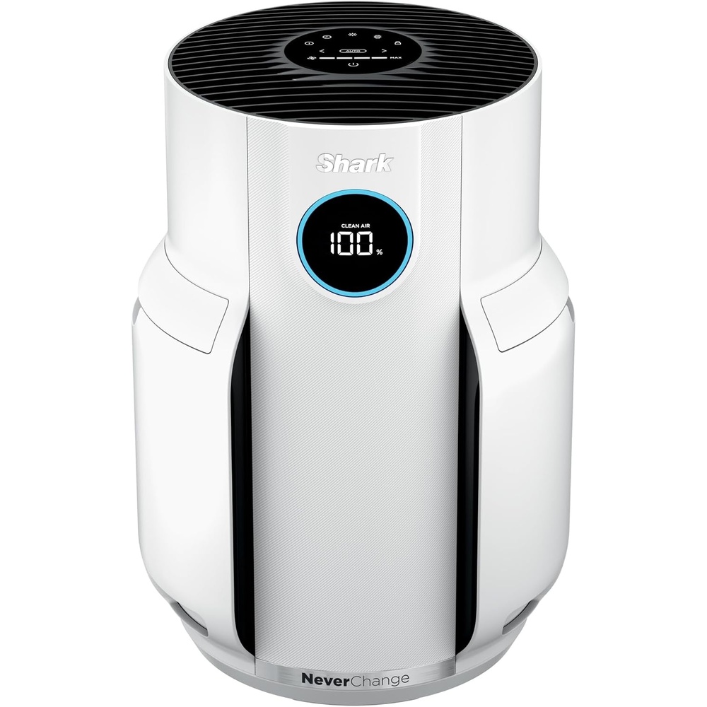 image:imageShark NeverChange Compact Pro Air Purifier HP071BRN Winter Fog  For Bedroom Nursery Home Office Dorm HEPAExceeding Filter Captures Pollutants Pet Dander Dust Odor Smoke and MoreWhite 650 sq ft