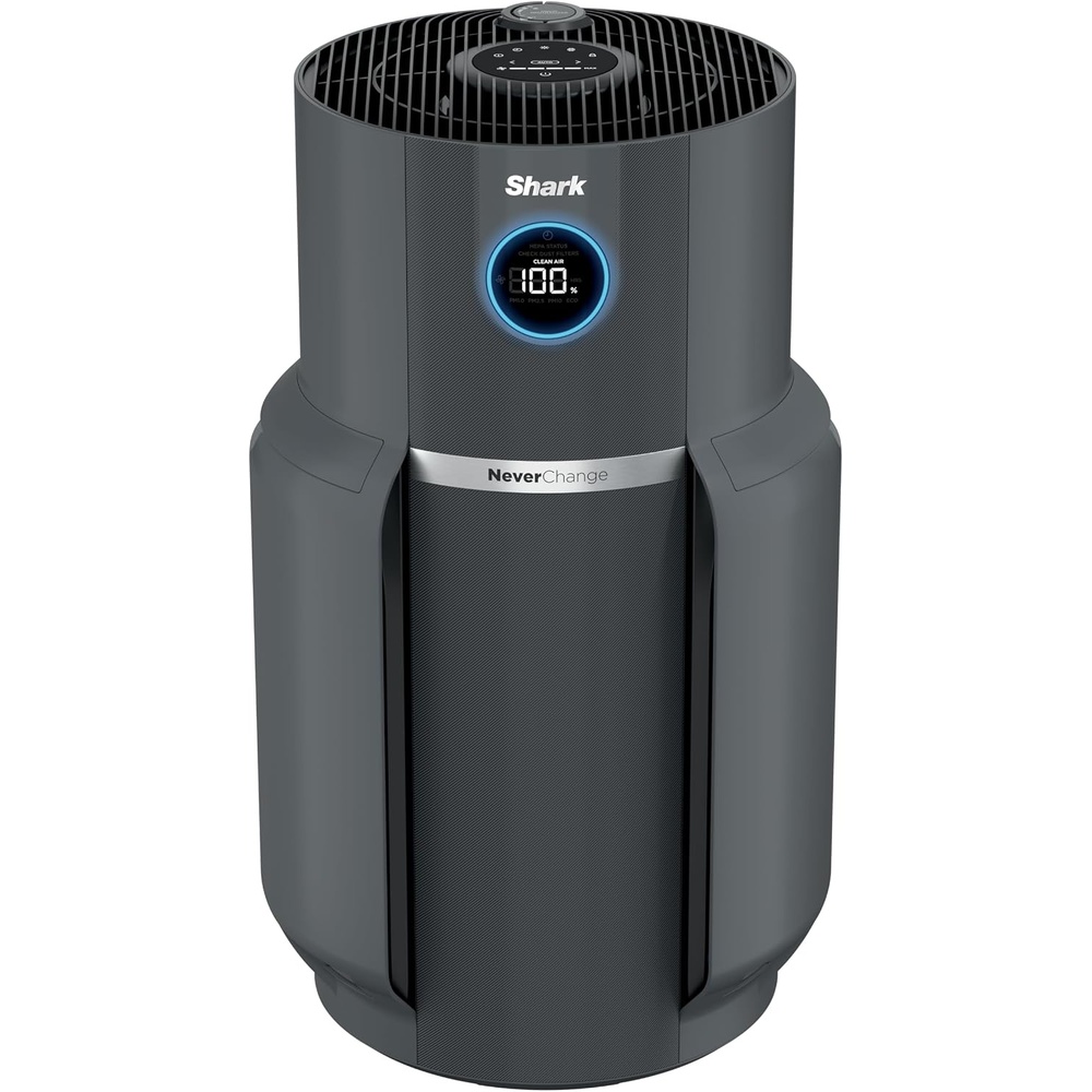 image:imageShark NeverChange Compact Pro Air Purifier HP071BRN Winter Fog  For Bedroom Nursery Home Office Dorm HEPAExceeding Filter Captures Pollutants Pet Dander Dust Odor Smoke and MoreGrey 1300 sq ft