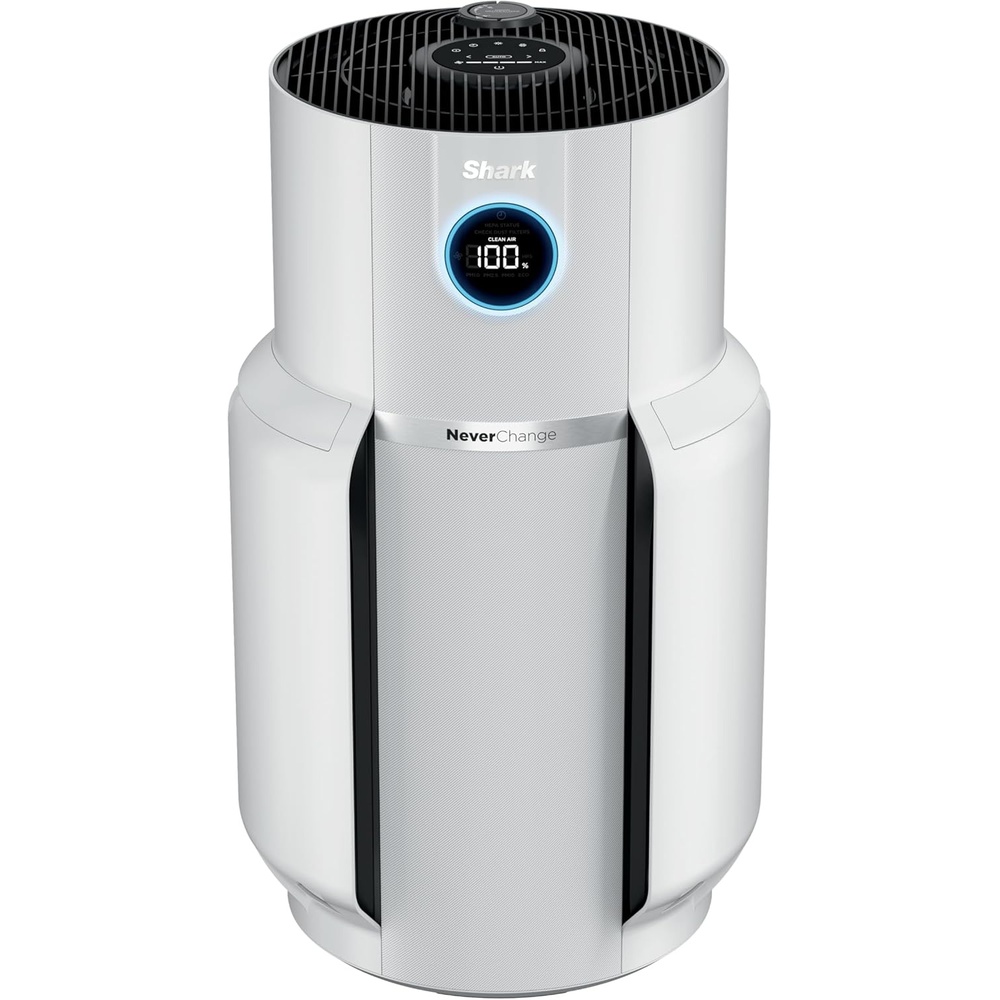 image:imageShark NeverChange Compact Pro Air Purifier HP071BRN Winter Fog For Bedroom Nursery Home Office Dorm HEPAExceeding Filter Captures Pollutants Pet Dander Dust Odor Smoke and MoreWhite 1400 sq ft