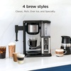 Ninja Coffee Maker, 10-Cup Carafe, Fold-Away Frother, Black, CM401 | Permanent Filter & Removable, Dishwasher Safe Reservoir, 6 Brew Styles, 8 Cup to Travel Mug to Pot Sizes(10 Cup)