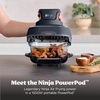 Ninja Crispi Glass Air Fryer, 4-in-1, Green, FN101SG | Max crisp, bake, air fry, recrisp, 450F max, 4 Qt and 6 Cup containers, PFAS-free glass(Cyberspace Gray)