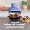 Ninja Crispi Glass Air Fryer, 4-in-1, Green, FN101SG | Max crisp, bake, air fry, recrisp, 450F max, 4 Qt and 6 Cup containers, PFAS-free glass(Frosted Lilac)