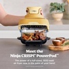 Ninja Crispi Glass Air Fryer, 4-in-1, Green, FN101SG | Max crisp, bake, air fry, recrisp, 450F max, 4 Qt and 6 Cup containers, PFAS-free glass(Ginger Snap)