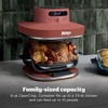 Ninja Crispi Pro Glass Air Fryer, 6-in-1, Cyberspace, AS101CY | Max crisp, air fry, bake, roast, recrisp, dehydrate, 1800W, 450F max, 6Qt, 2.5Qt containers(Amber)