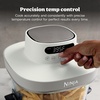 Ninja Crispi Pro Glass Air Fryer, 6-in-1, Cyberspace, AS101CY | Max crisp, air fry, bake, roast, recrisp, dehydrate, 1800W, 450F max, 6Qt, 2.5Qt containers(Bone)