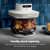 Ninja Crispi Pro Glass Air Fryer, 6-in-1, Cyberspace, AS101CY | Max crisp, air fry, bake, roast, recrisp, dehydrate, 1800W, 450F max, 6Qt, 2.5Qt containers(Bone)