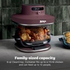 Ninja Crispi Pro Glass Air Fryer, 6-in-1, Cyberspace, AS101CY | Max crisp, air fry, bake, roast, recrisp, dehydrate, 1800W, 450F max, 6Qt, 2.5Qt containers(Cherry)