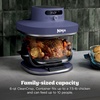 Ninja Crispi Pro Glass Air Fryer, 6-in-1, Cyberspace, AS101CY | Max crisp, air fry, bake, roast, recrisp, dehydrate, 1800W, 450F max, 6Qt, 2.5Qt containers(Deep Amethyst)