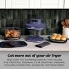 Ninja Crispi Pro Glass Air Fryer, 6-in-1, Cyberspace, AS101CY | Max crisp, air fry, bake, roast, recrisp, dehydrate, 1800W, 450F max, 6Qt, 2.5Qt containers(Deep Amethyst)