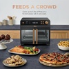 Ninja French Door Premier Air Fry Oven, 10-in-1, 20.3 Qt, Stainless, FO101 | 450F cyclonic air, PFAS-free surface, Air fry, sear crisp, bake, broil, toast, dehydrate(Black)