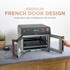 Ninja French Door Premier Air Fry Oven, 10-in-1, 20.3 Qt, Stainless, FO101 | 450F cyclonic air, PFAS-free surface, Air fry, sear crisp, bake, broil, toast, dehydrate(Black)