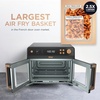 Ninja French Door Premier Air Fry Oven, 10-in-1, 20.3 Qt, Stainless, FO101 | 450F cyclonic air, PFAS-free surface, Air fry, sear crisp, bake, broil, toast, dehydrate(Black)