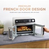 Ninja French Door Premier Air Fry Oven, 10-in-1, 20.3 Qt, Stainless, FO101 | 450F cyclonic air, PFAS-free surface, Air fry, sear crisp, bake, broil, toast, dehydrate(Silver)