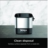 Ninja Luxe Café Knock Box, Holds 10 Double Shot Pucks, XSKKNOCKBOX | Accessories for Espresso Machine, Easy & Mess-Free Puck Disposal, Coffee & Espresso Grounds, Non-slip Base, Removable Bar(5.65 in L x 5.63 in W x 5.76 in H)