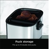 Ninja Luxe Café Knock Box, Holds 10 Double Shot Pucks, XSKKNOCKBOX | Accessories for Espresso Machine, Easy & Mess-Free Puck Disposal, Coffee & Espresso Grounds, Non-slip Base, Removable Bar(5.65 in L x 5.63 in W x 5.76 in H)